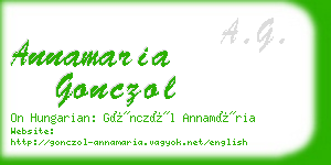 annamaria gonczol business card